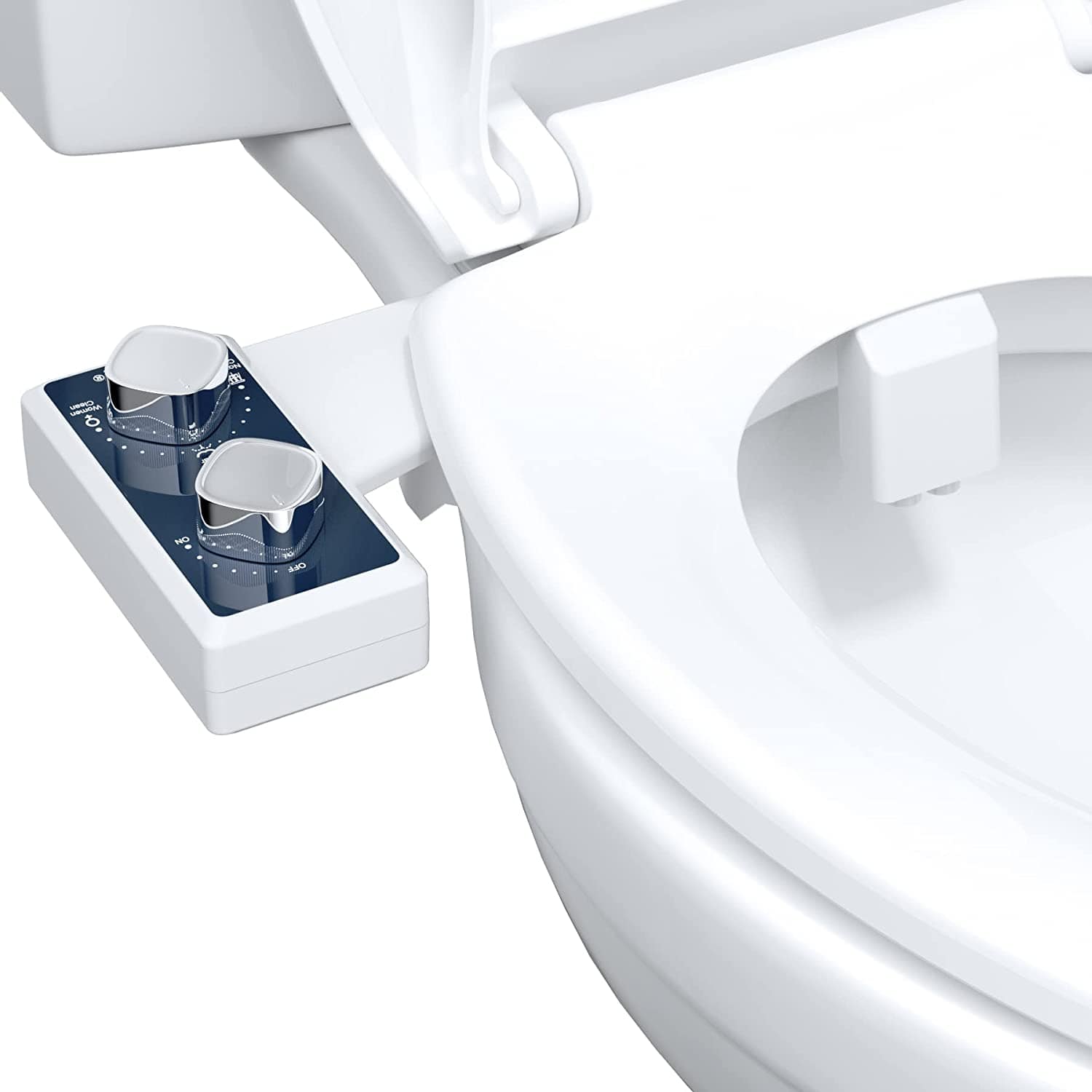 Hibbent Bidets Hibbent Attachable Bidet Non-Electric Bidet with Self-cleaning Dual Nozzle Cold Water - 2703