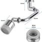 Hibbent Faucet Aerator Pre-Sale Hibbent 1080 Degree Big Angle Swivel Faucet Aerator Dual Function 2-Flow Kitchen Sink Tap Aerator - Chrome