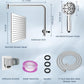 Hibbent Hibbent Metal Thickness Shower Head 10'' High Pressure Rainfall Shower Head & Handheld Showerhead Combo with 12'' Adjustable Shower Extension Arm