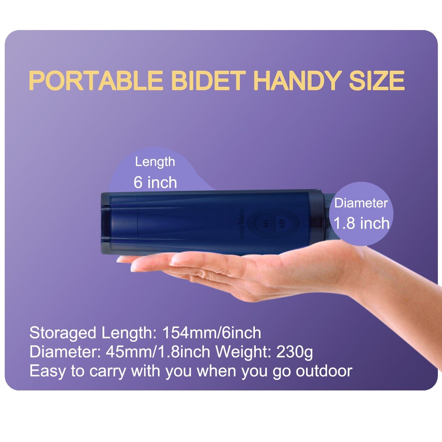 Hibbent portable bidet travel bidet electric portable bidet bottle bidet for vacation