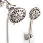 Hibbent Shower Head Hibbent Dual Shower Head with Hose High-Pressure 3-Way Water Diverter Rain Shower Head