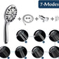 Hibbent Shower Head Hibbent Hand held Shower Head Set 7-Spray High Pressure Shower Head with Hose