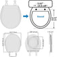 Hibbent Toilet Seat Lid Covers Hibbent Toilet Seat with Cover Premium Soft Close Toilet Lid Slow Close Oval Toilet Lid Easy Installation