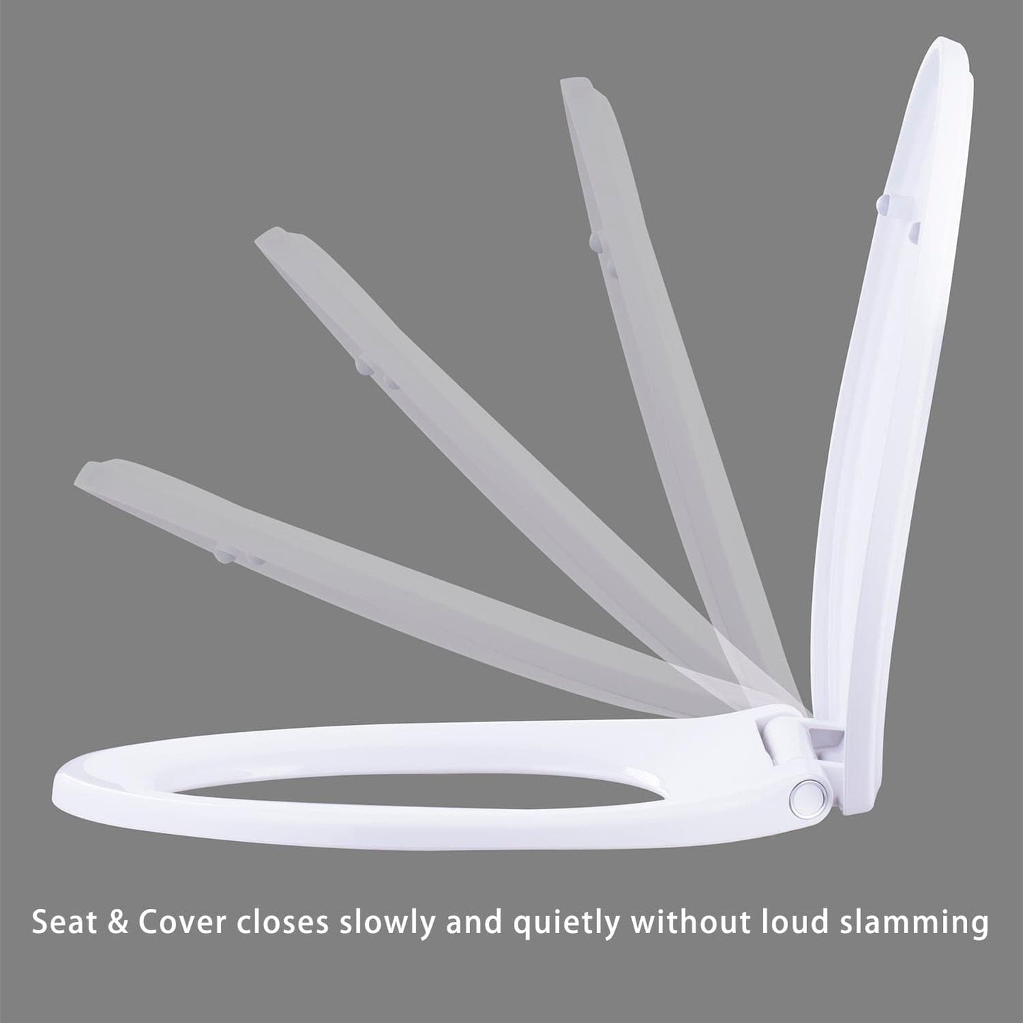 Hibbent Toilet Seats Hibbent One-Click Toilet Seat Cover Quick-Release Premium Toilet Seat Replacement
