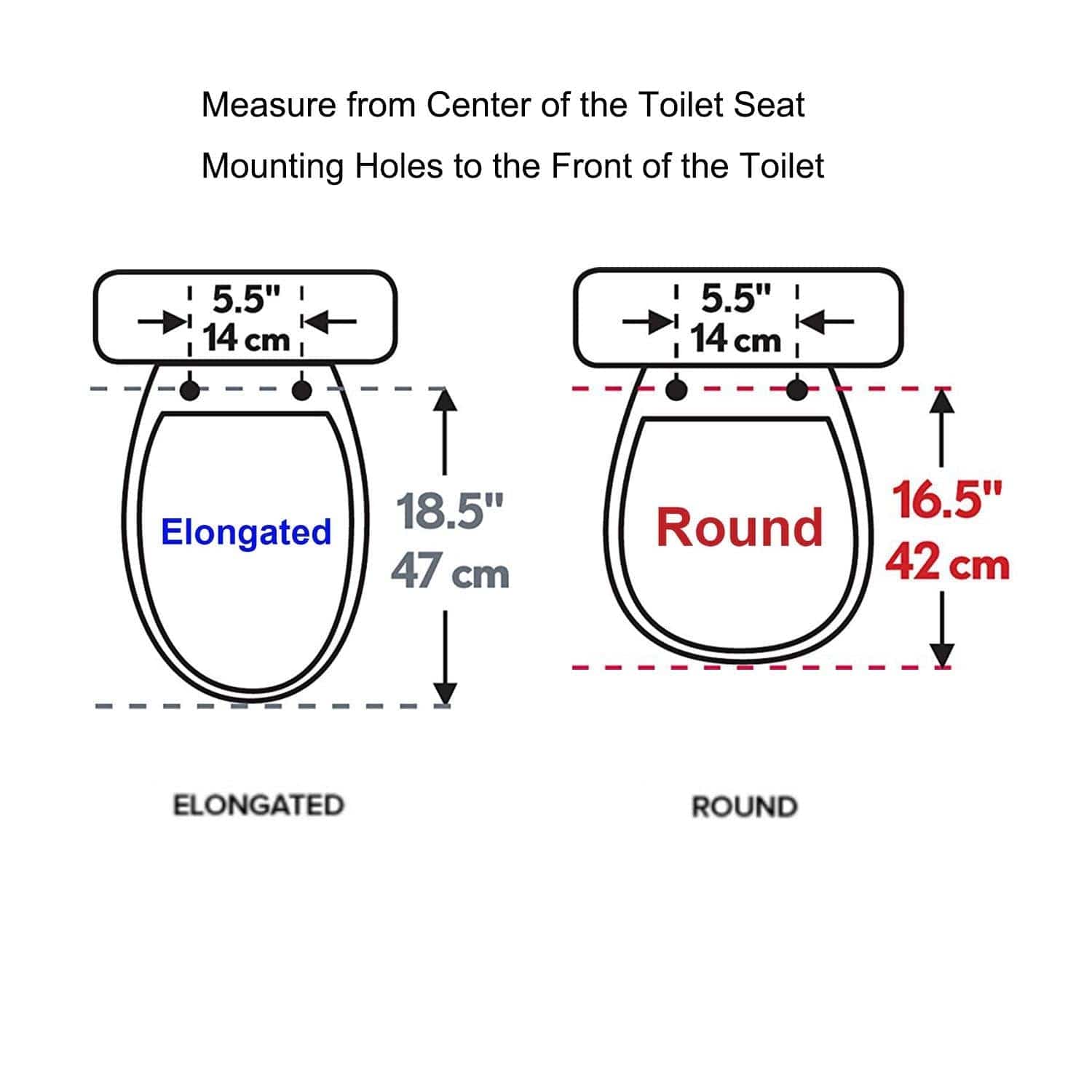 Hibbent Toilet Seats Hibbent One-Click Toilet Seat Cover Quick-Release Premium Toilet Seat Replacement