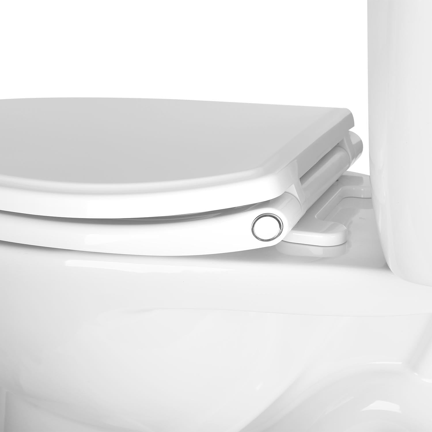 Hibbent Toilet Seats Hibbent One-Click Toilet Seat Cover Quick-Release Premium Toilet Seat Replacement