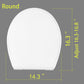 Hibbent Toilet Seats Hibbent One-Click Toilet Seat Cover Quick-Release Premium Toilet Seat Replacement