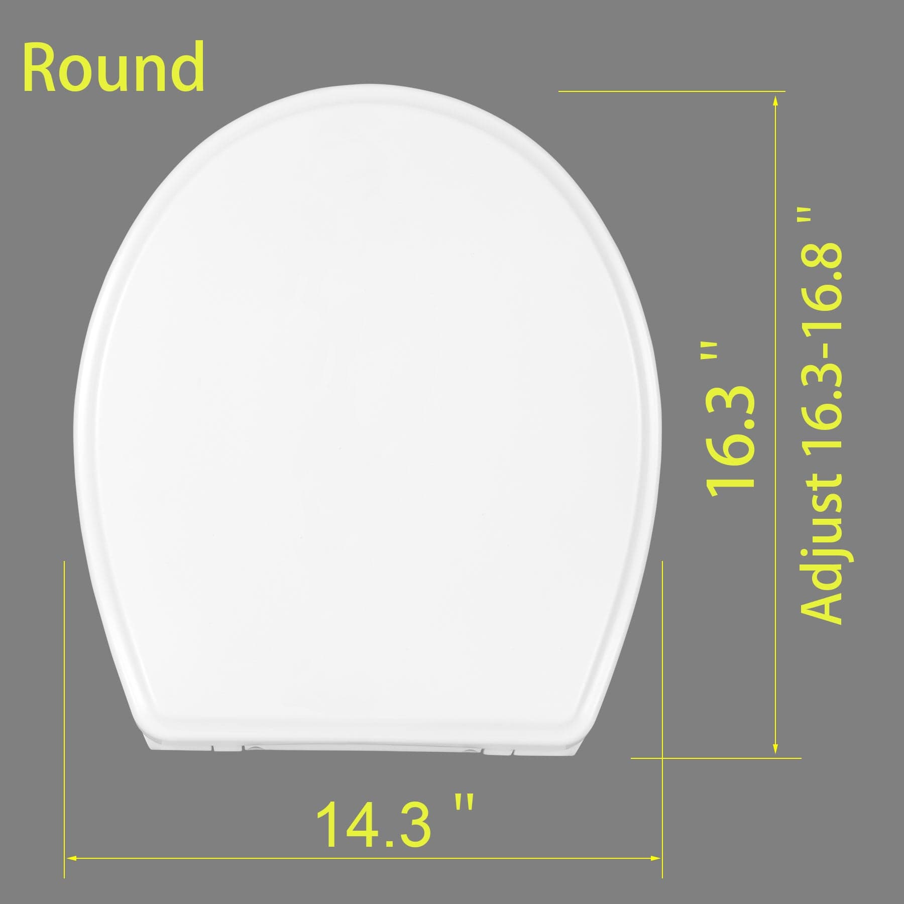 Hibbent Toilet Seats Hibbent One-Click Toilet Seat Cover Quick-Release Premium Toilet Seat Replacement