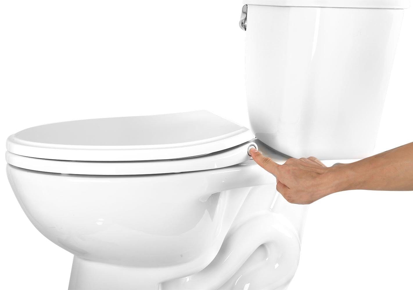 Hibbent Toilet Seats Hibbent One-Click Toilet Seat Cover Quick-Release Premium Toilet Seat Replacement