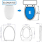 Hibbent Toilet Seats Hibbent Toilet Seat Cover Premium One-Click Quick-Release X 2 Sets of Hinges Toilet Seat Replacement